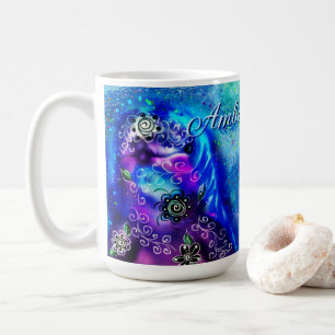 Mug Dauphin Whimsical Bleu Turquoise Côte Nautique