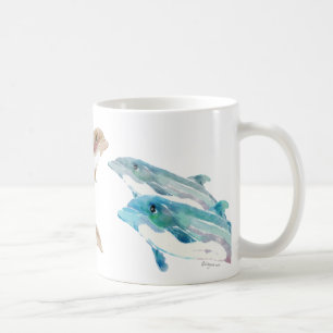 Mug Dauphins bleus sur la boue