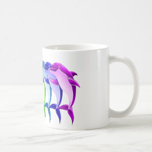 Mug Dauphins d'arc-en-ciel