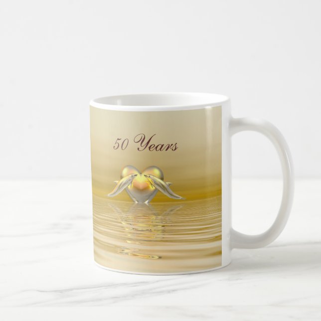 Mug Dauphins et Coeur du Golden Anniversaire (Droite)
