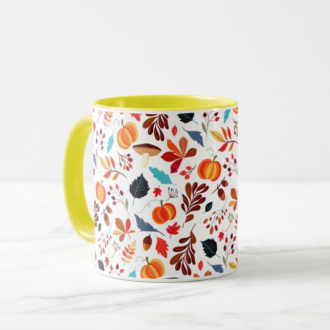 Mug d'automne motif (Devant gauche)