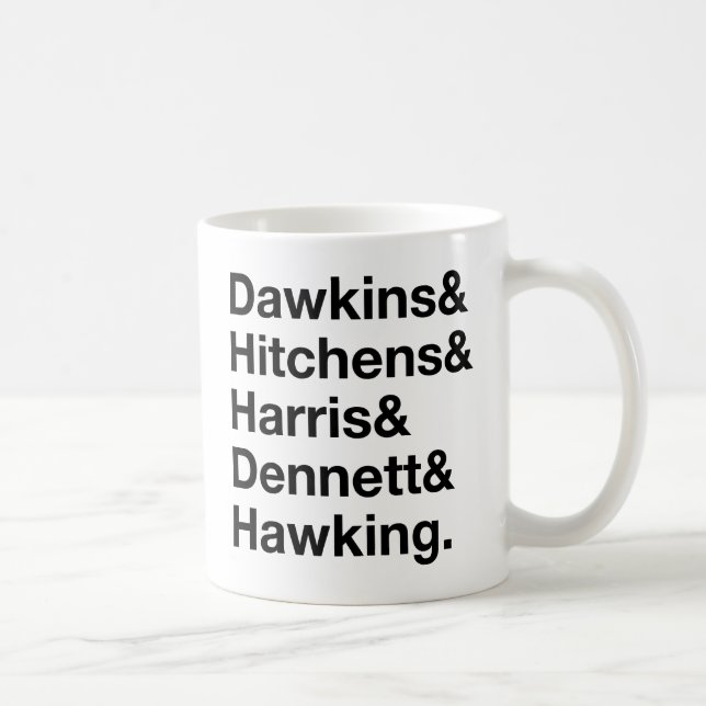 Mug Dawkins&Hitchens&Harris&Dennett&Hawking - la (Droite)