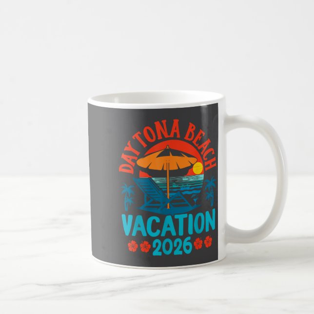 Mug Daytona Beach Florida 2026 Family Vacation Summer  (Droite)