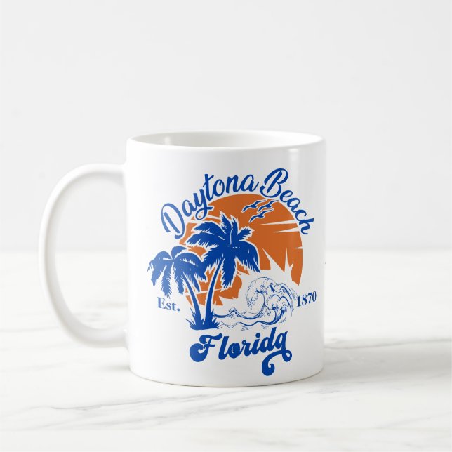 Mug Daytona Beach Floride Vacances d'été 80s (Gauche)