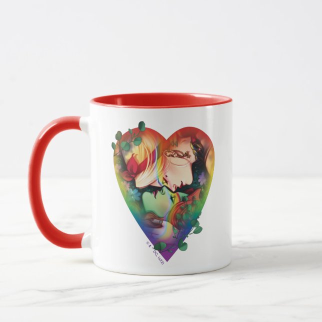 Mug DC Pride Harley Quinn & Poison Ivy Comic Cover (Gauche)