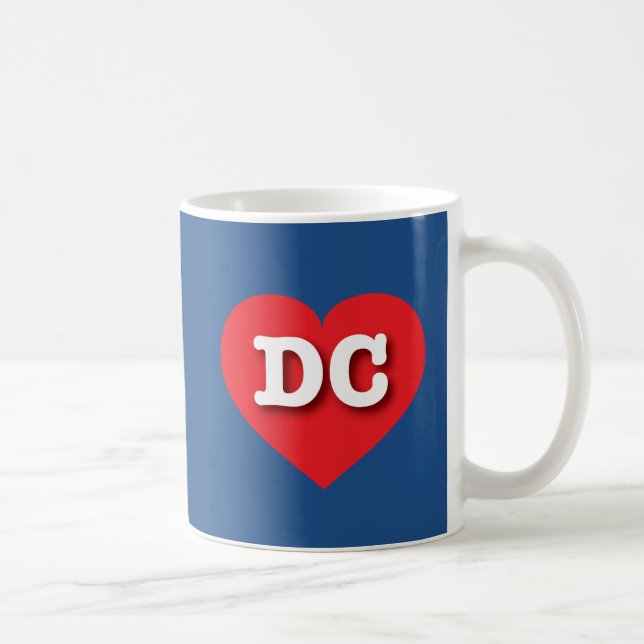 Mug DC Red Heart - J'aime DC (Droite)