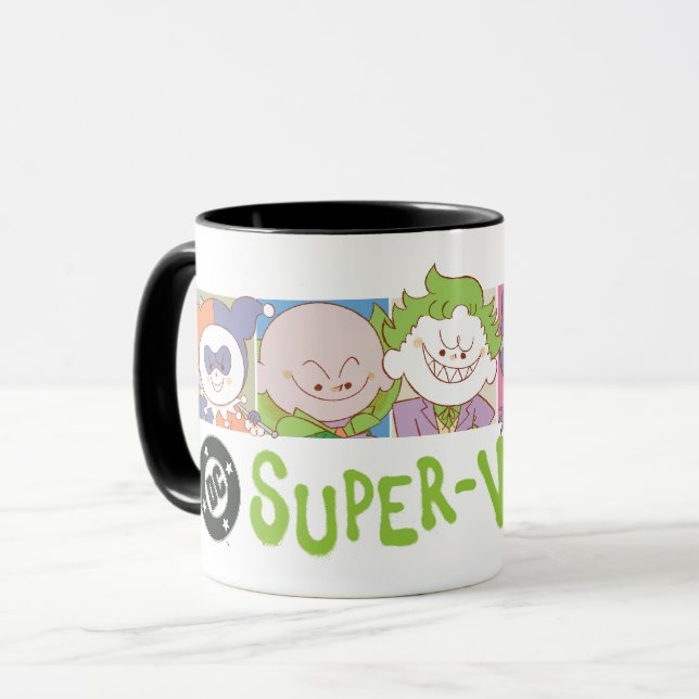 Mug DC Super-Villains Cartoon Lineup (Devant gauche)
