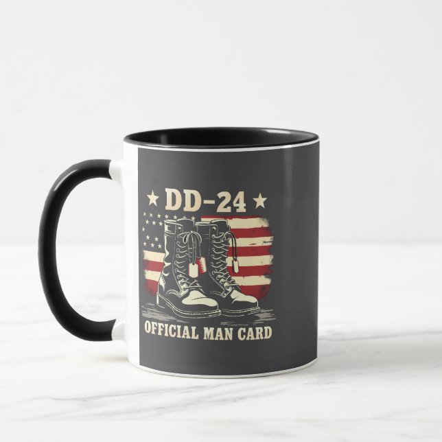 Mug DD 24 Carte d'homme officielle Drapeau de la journ (Gauche)