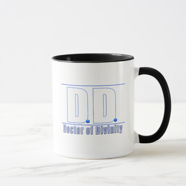 Mug DD Docteur en divinité Acronyme LOGO (Droite)