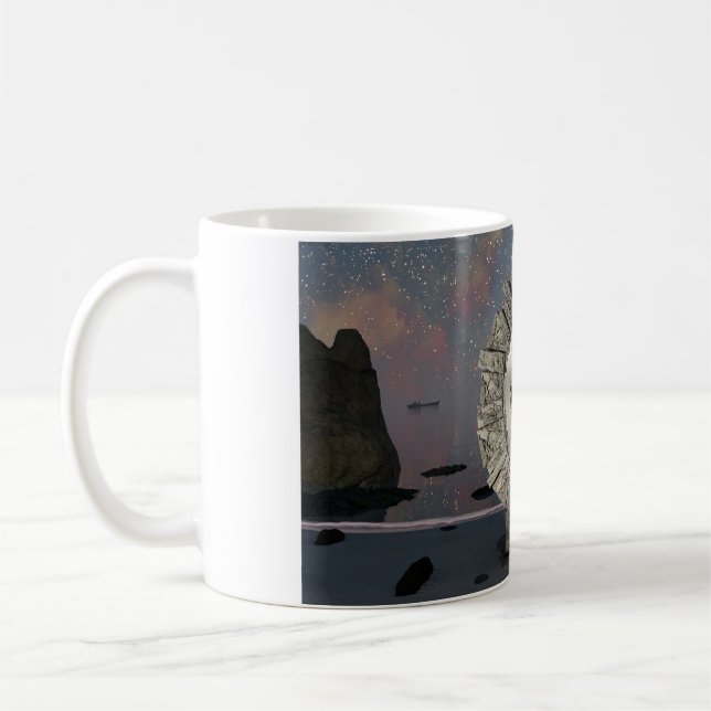 Mug de 11 oz avec l'image "Portail dans le temps" (Gauche)