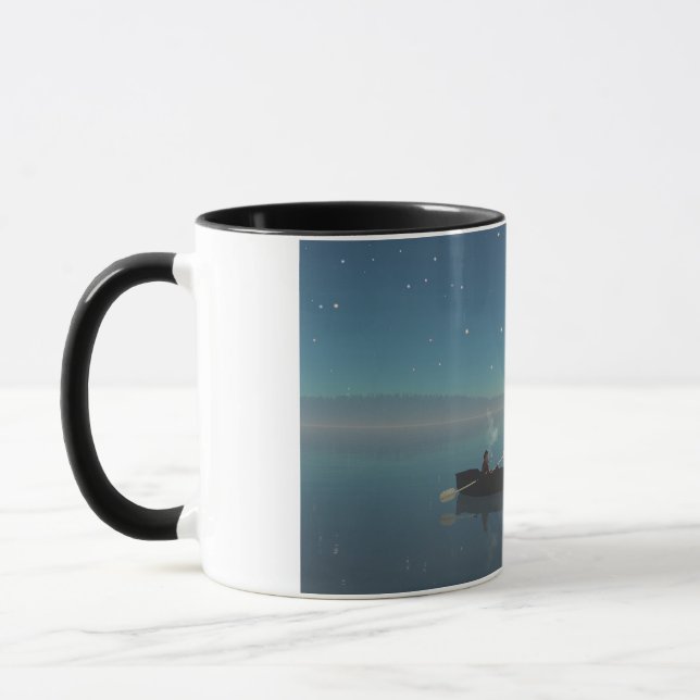 mug de 14 oz avec l'image "Paisible" (Gauche)