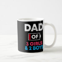 De 3 Filles Et 2 Garçons Batterie Faible Papa Père