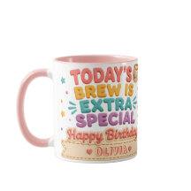 Mug de anniversaire personnalisé
