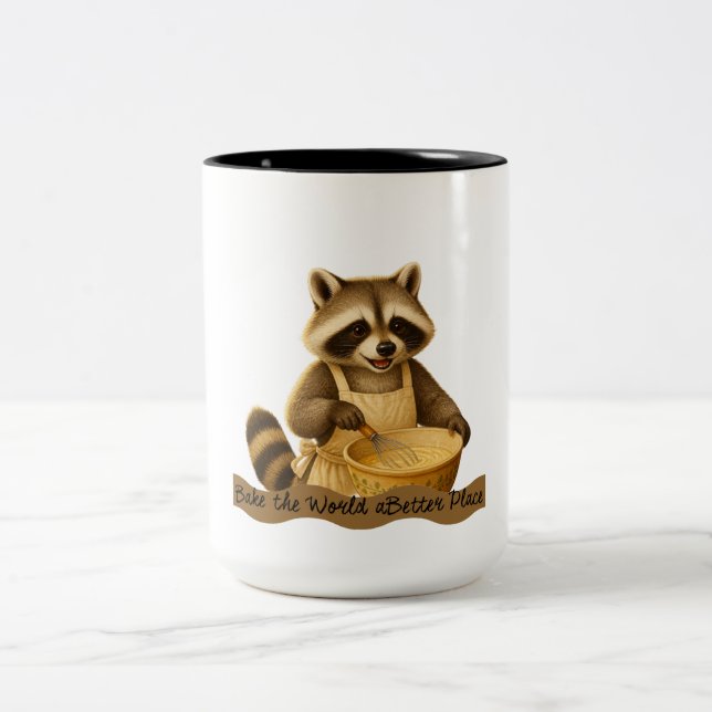 Mug de Baker de Raton laveur Mignon (Centre)