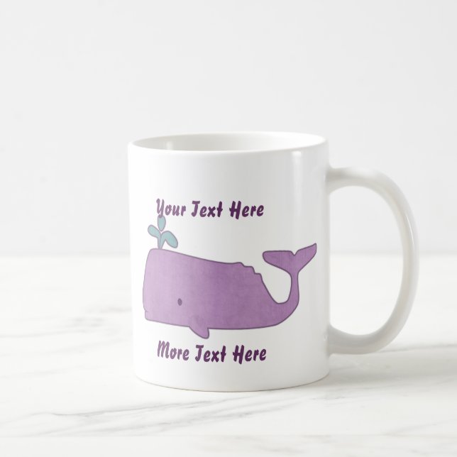 Mug de baleines violettes (Droite)