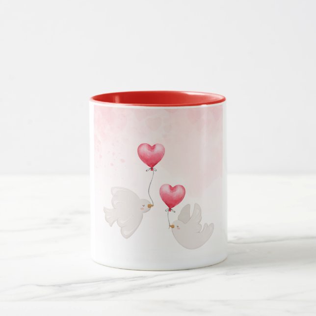 Mug de beaux oiseaux chaleureux (Centre)