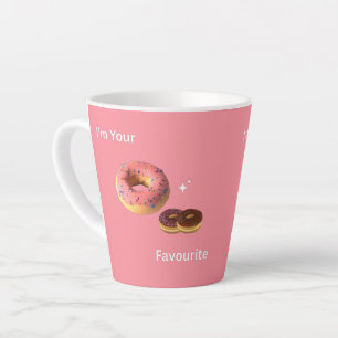 Mug de beigne rose et chocolat - Vibes du matin do