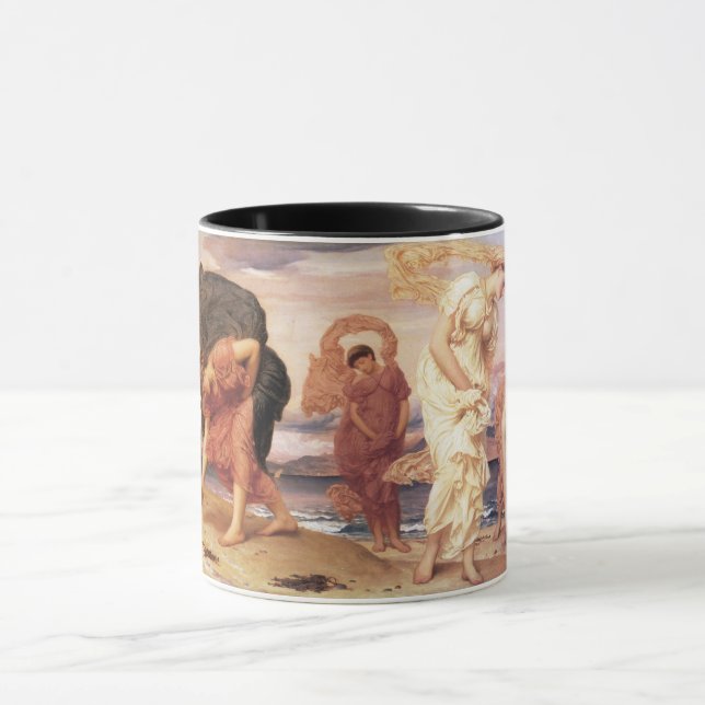 Mug De belles femmes grecques ramassent des galets sur (Centre)
