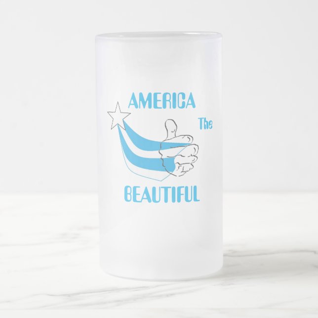 Mug de bière congelée : L'Amérique La Belle (Centre)