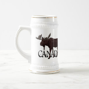 Mug de bière Souvenir Canada Bière d'orignal Stein
