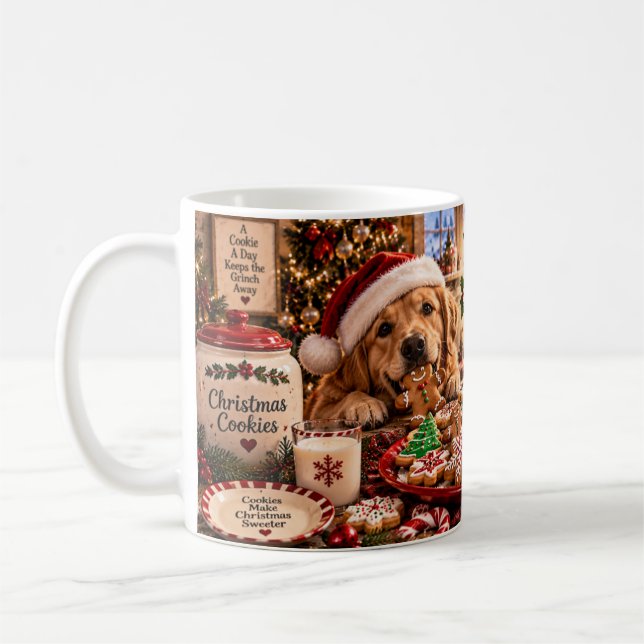 Mug de biscuits de Noël (Gauche)