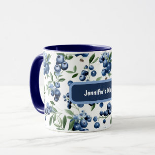 Mug de bleuets personnalisable