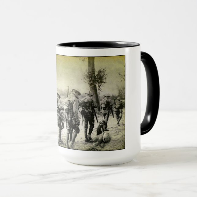 Mug de boisson vintage WWI (Devant droit)