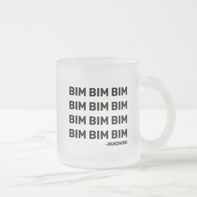 Mug de boissons de citation Bukowski (RH) (Droit)