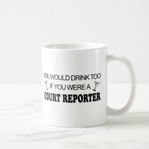 Mug De boissons sténographe judiciaire trop -
