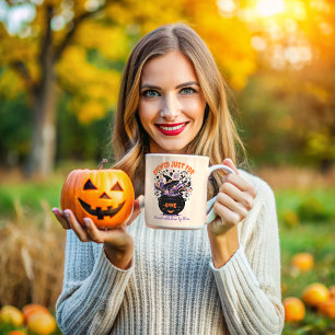 Mug de brasse magique d'Halloween personnalisée -