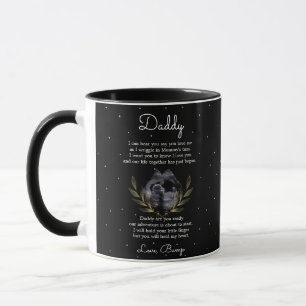 Mug De Bump à Papa Message Gold Leaf Black