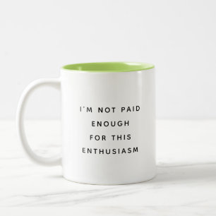 Mug de Bureau Drôle avec des Citations de Travail 