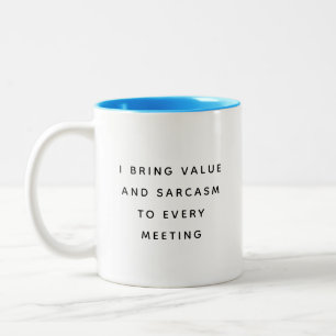 Mug de Bureau Drôle avec des Citations Sarcastique