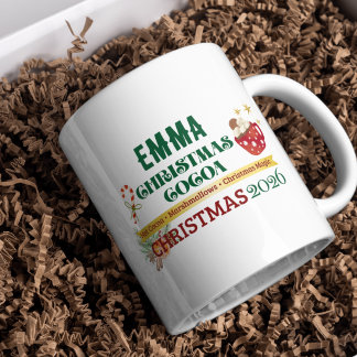 Mug de cacao de Noël personnalisé pour enfants