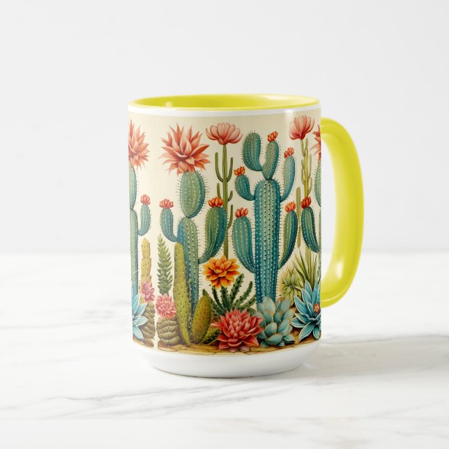 Mug de cactus du désert (Devant droit)