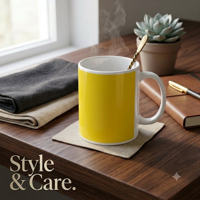 Mug de café à accent doré personnalisé Cadeau élég (Personalized Gold Accent Coffee Mug Elegant Gift)