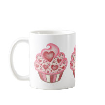 Mug de café à café à café Valentine Cupcake