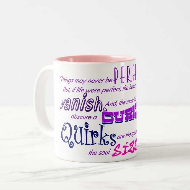 Mug de café à deux tons de Perfecto (Devant gauche)