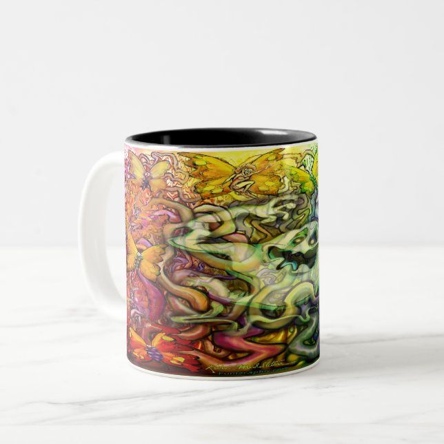 Mug de café à deux tons magique (Devant gauche)