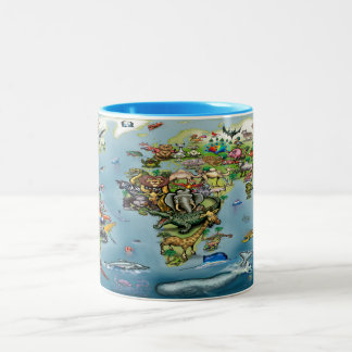 Mug de café à deux tons pour animaux