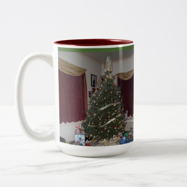 MUG DE CAFÉ À NOËL SUR MESURE AVEC PHOTO (Gauche)