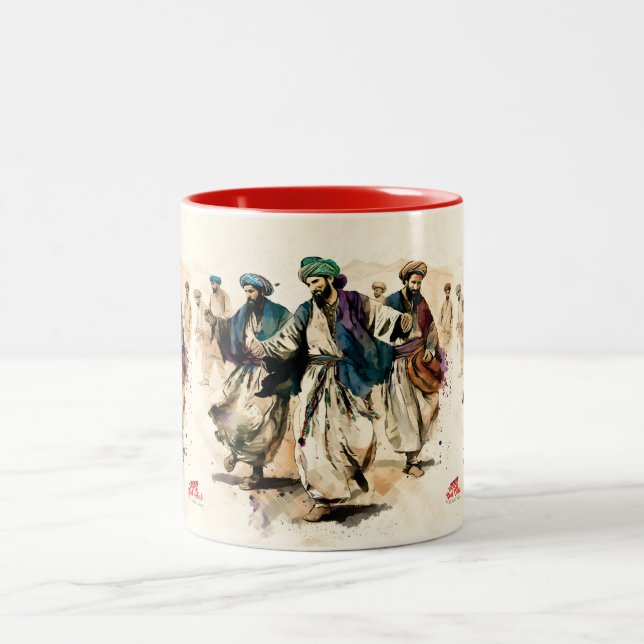 Mug de café afghan Athan Dance (Centre)