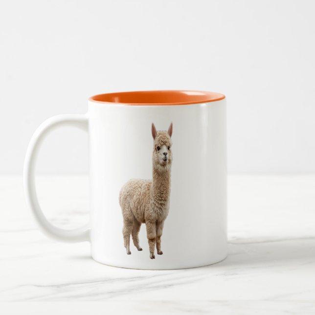 Mug de café Alapaca Mignon Alama Deux Tons Adorabl (Gauche)