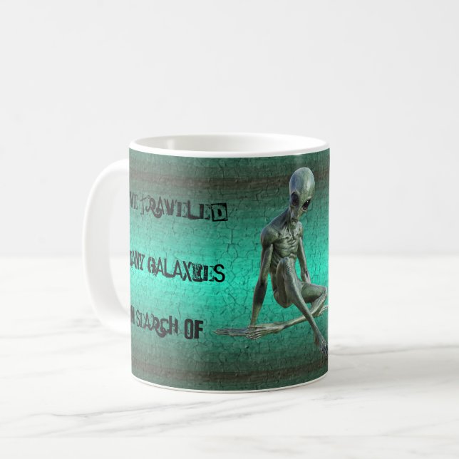 Mug de café Alien gris (Devant gauche)