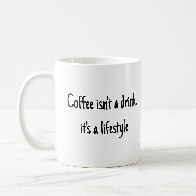 Mug de café amusant (Gauche)