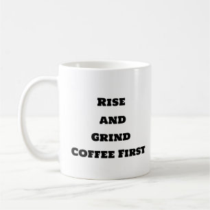 Mug de café amusant - Monter et Grind