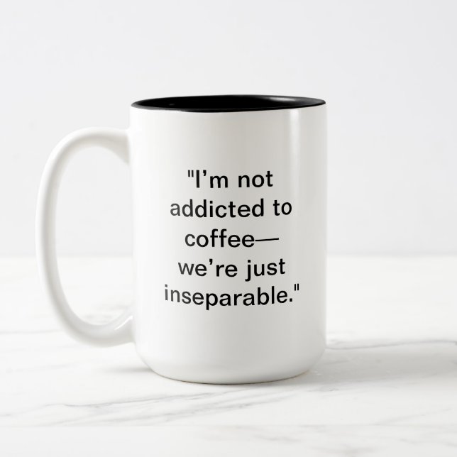 Mug de café amusant | Option de nom personnalisé (Gauche)