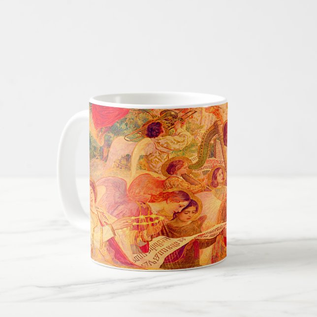 Mug de café Angels musicaux (Devant gauche)