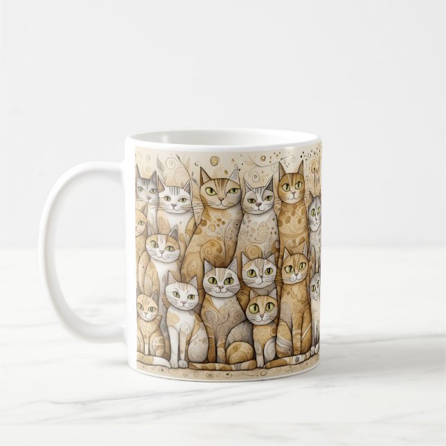 mug de café apaisant pour chats (Gauche)