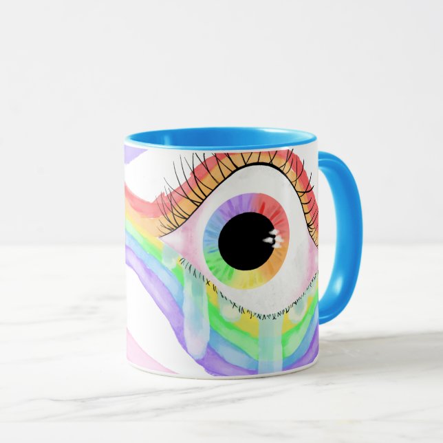 Mug de café artistique amusant (Devant droit)